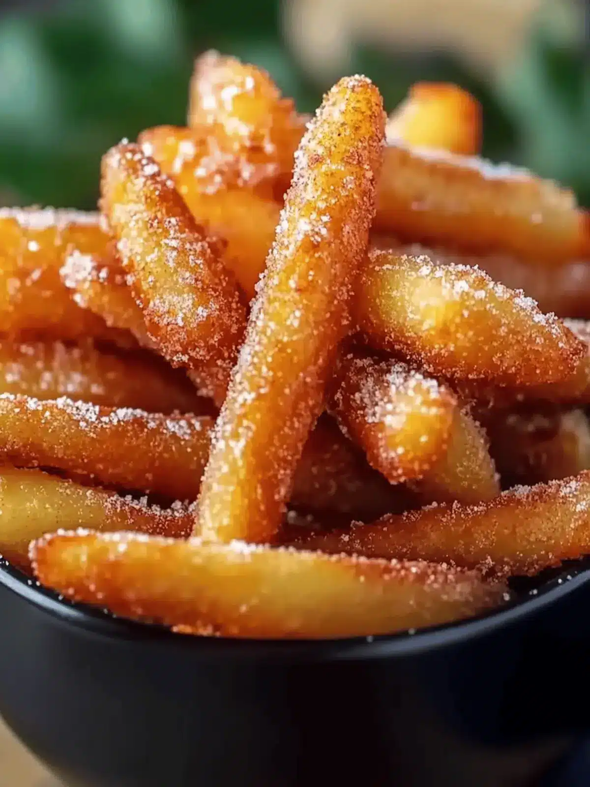 Apfelsticks im Heißluftfritteuse