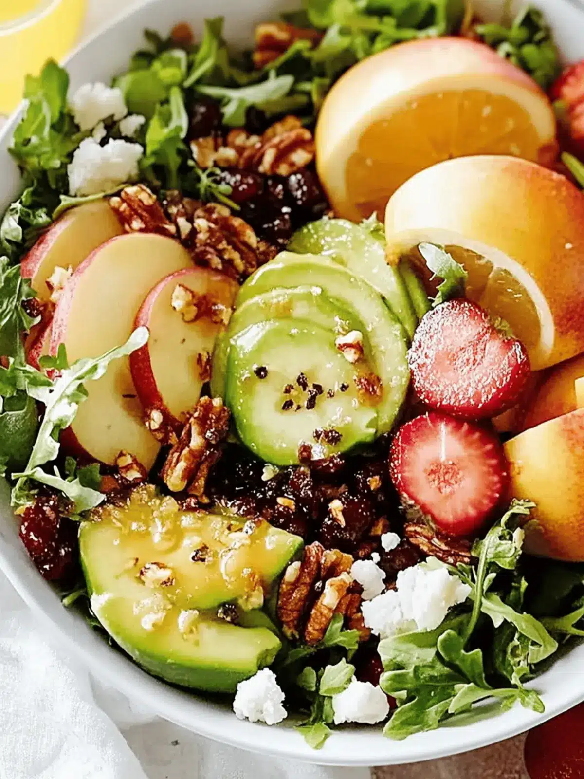 Herbstsalat mit knusprigem Topping