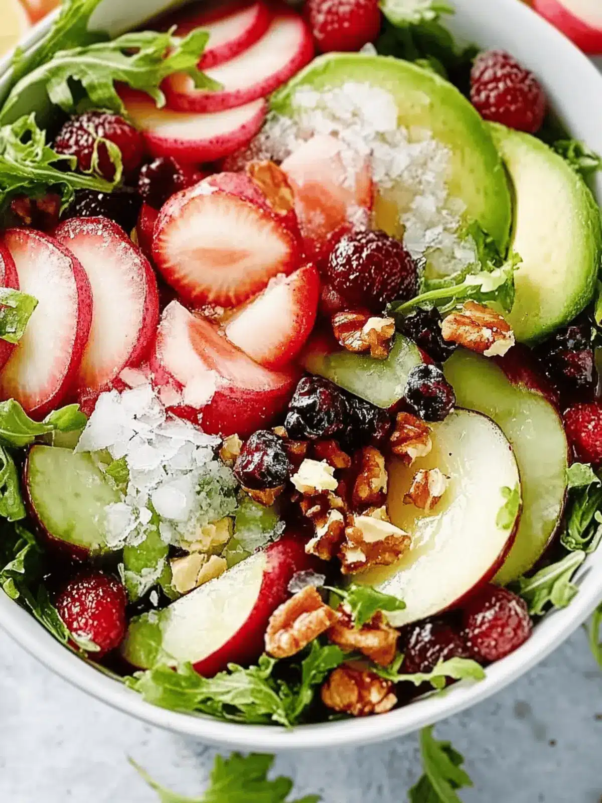 Herbstsalat mit knusprigem Topping