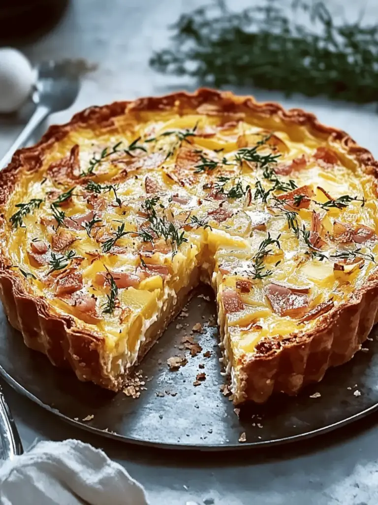 Herzhafter Kartoffel- und Speck-Quiche