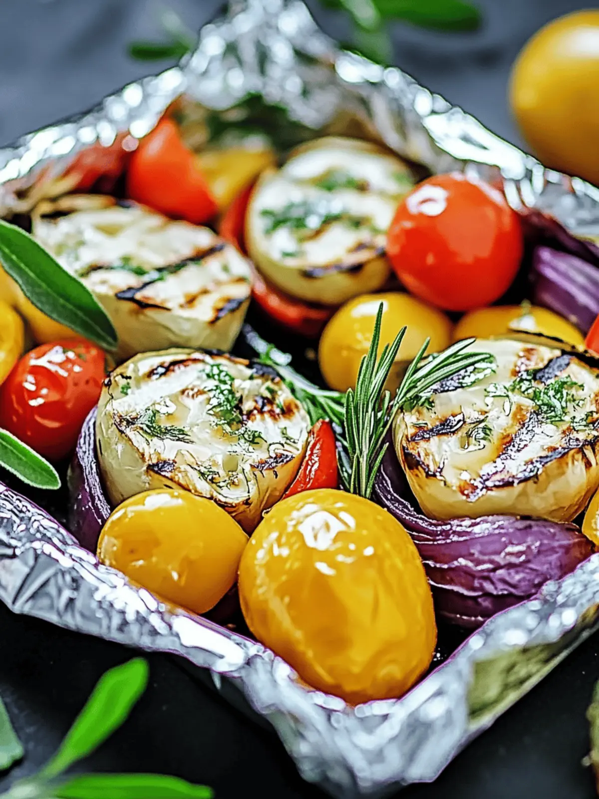 Juicy vegetable packets with mozzarella for the grill discover