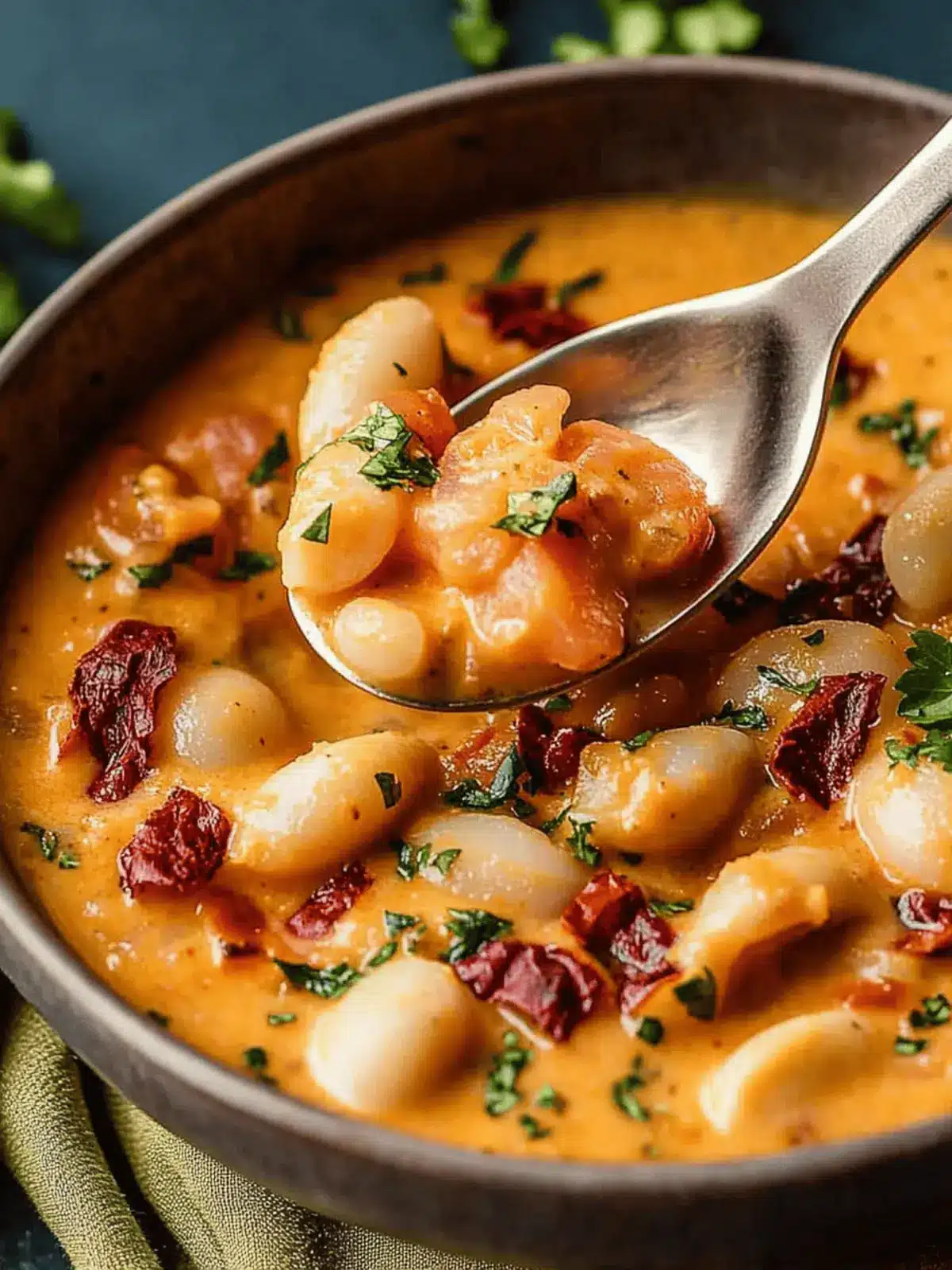 Cremige Tomaten- und Bohnensauté für schnelle Abende 2 Cremige Tomaten- und Bohnensauté