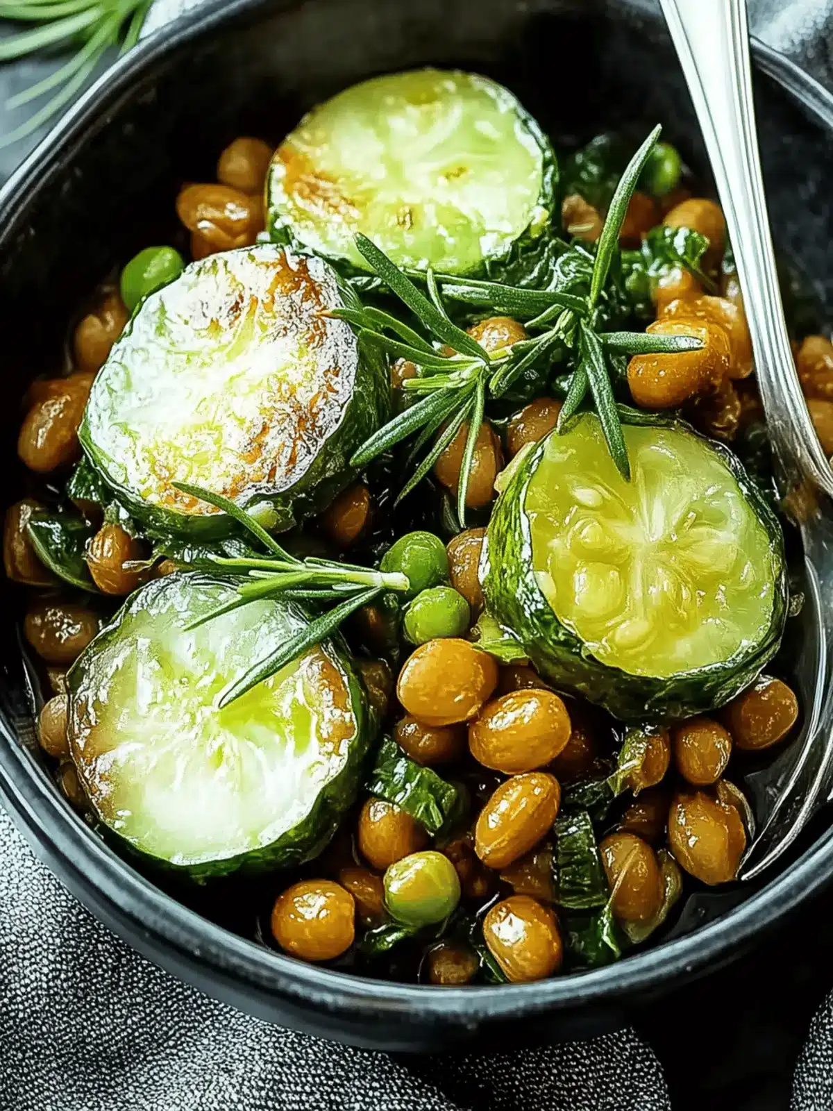 Gebratene Rosenkohl mit Berglinsen für kalte Tage 5 Gebratene Rosenkohl mit Berglinsen