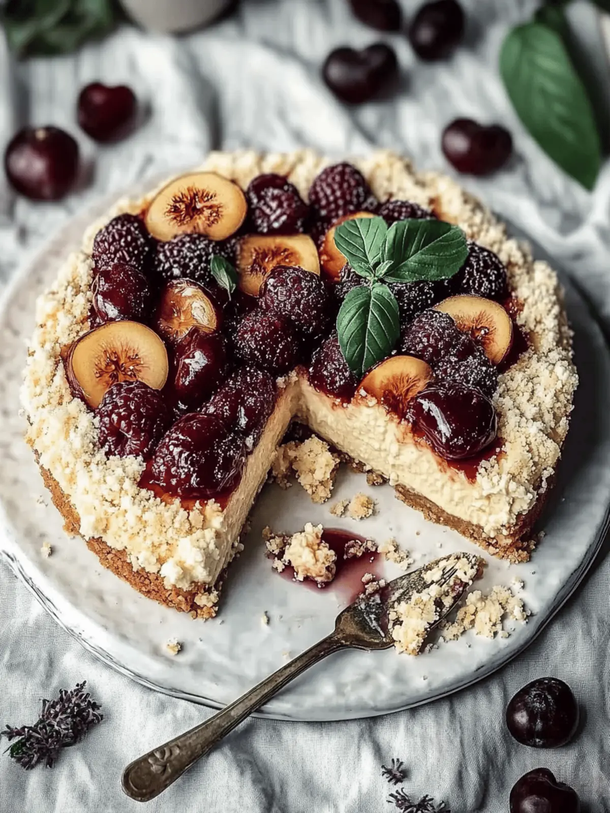 Pflaumenkuchenteig mit Streuselbelag
