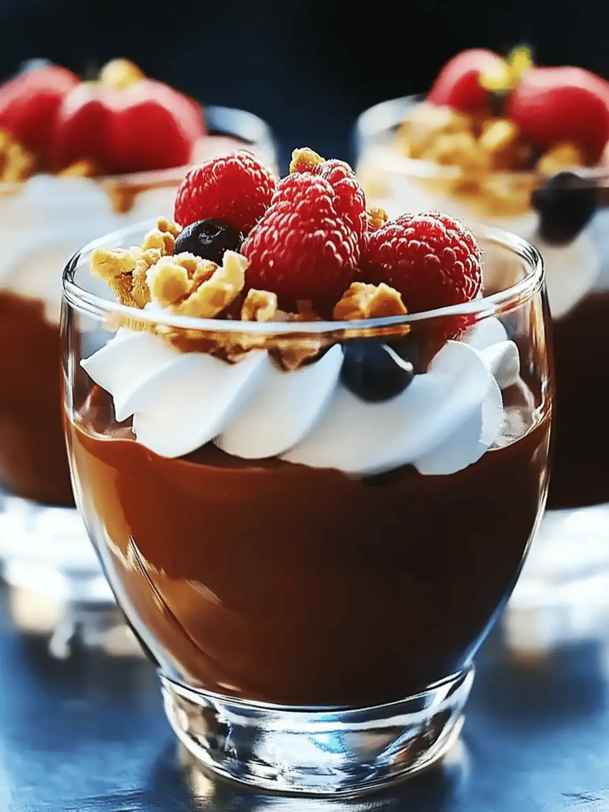 Protein Dunkle Schokoladenpuddingbecher