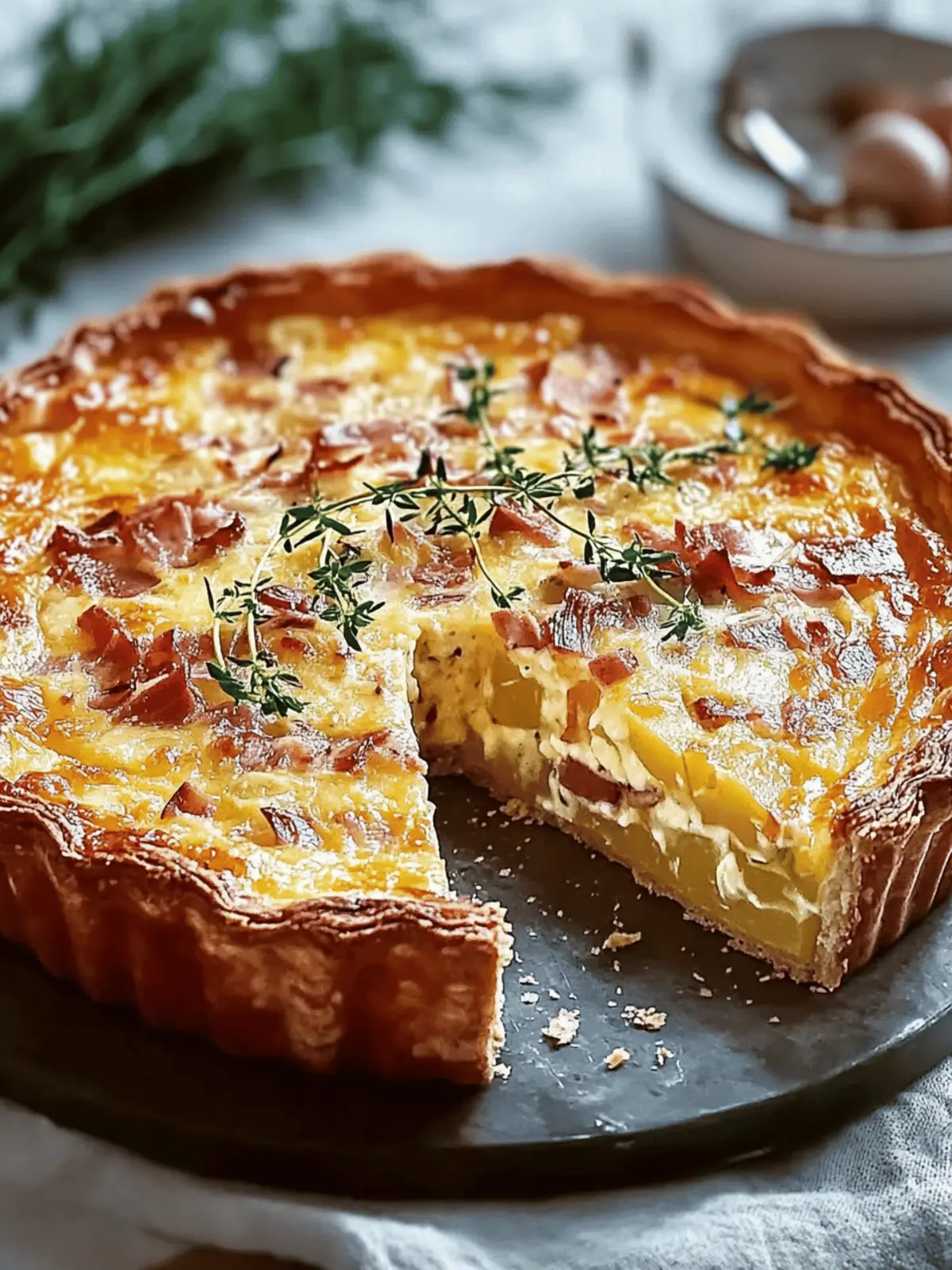 Herzhafter Kartoffel- und Speck-Quiche für Genießer 2 Herzhafter Kartoffel- und Speck-Quiche