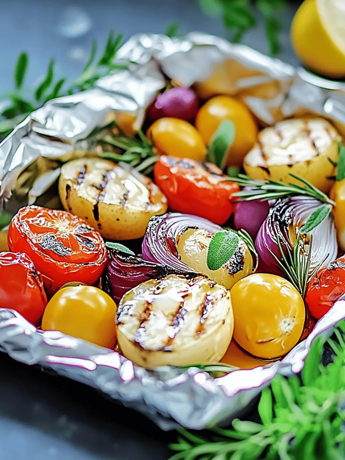 Juicy vegetable packets with mozzarella for the grill discover