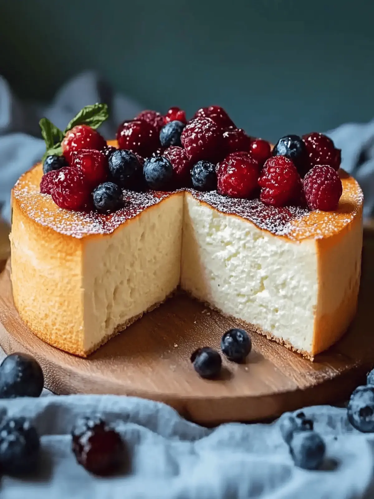 Creamy cheesecake without base