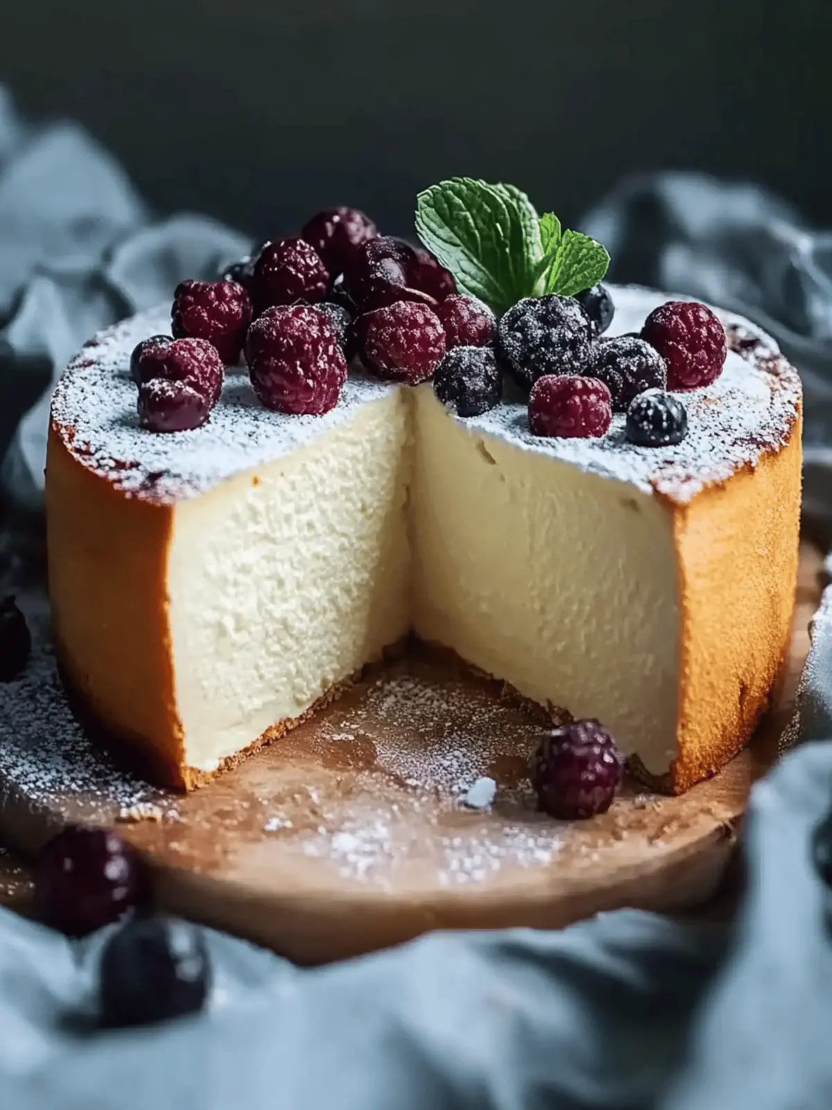 Creamy cheesecake without base