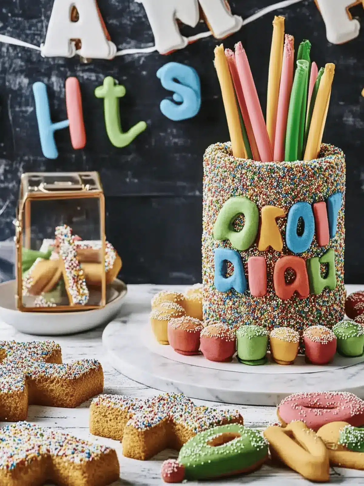 Rück-zur-Schule-Kuchen mit Bleistiftkeksen backen 3 Rück-zur-Schule-Kuchen mit Bleistiftkeksen genussvoll backen