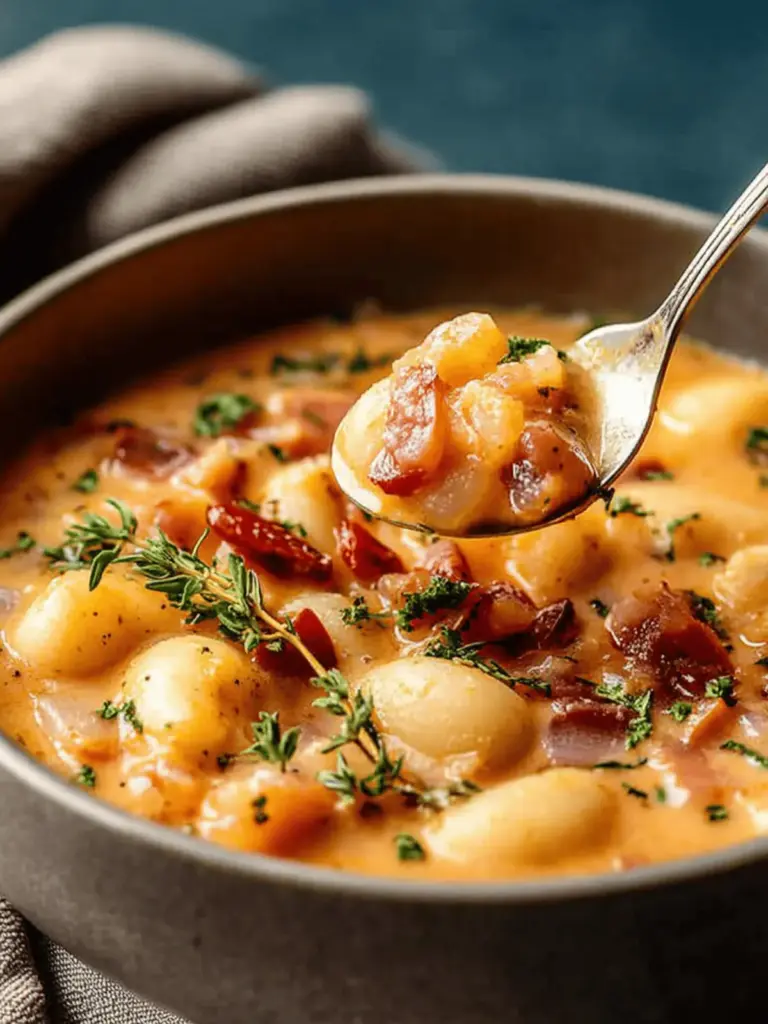 Cremige Tomaten- und Bohnensauté