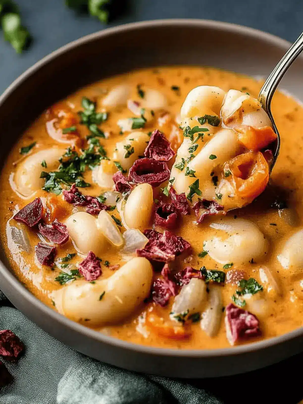 Cremige Tomaten- und Bohnensauté für schnelle Abende 4 Cremige Tomaten- und Bohnensauté