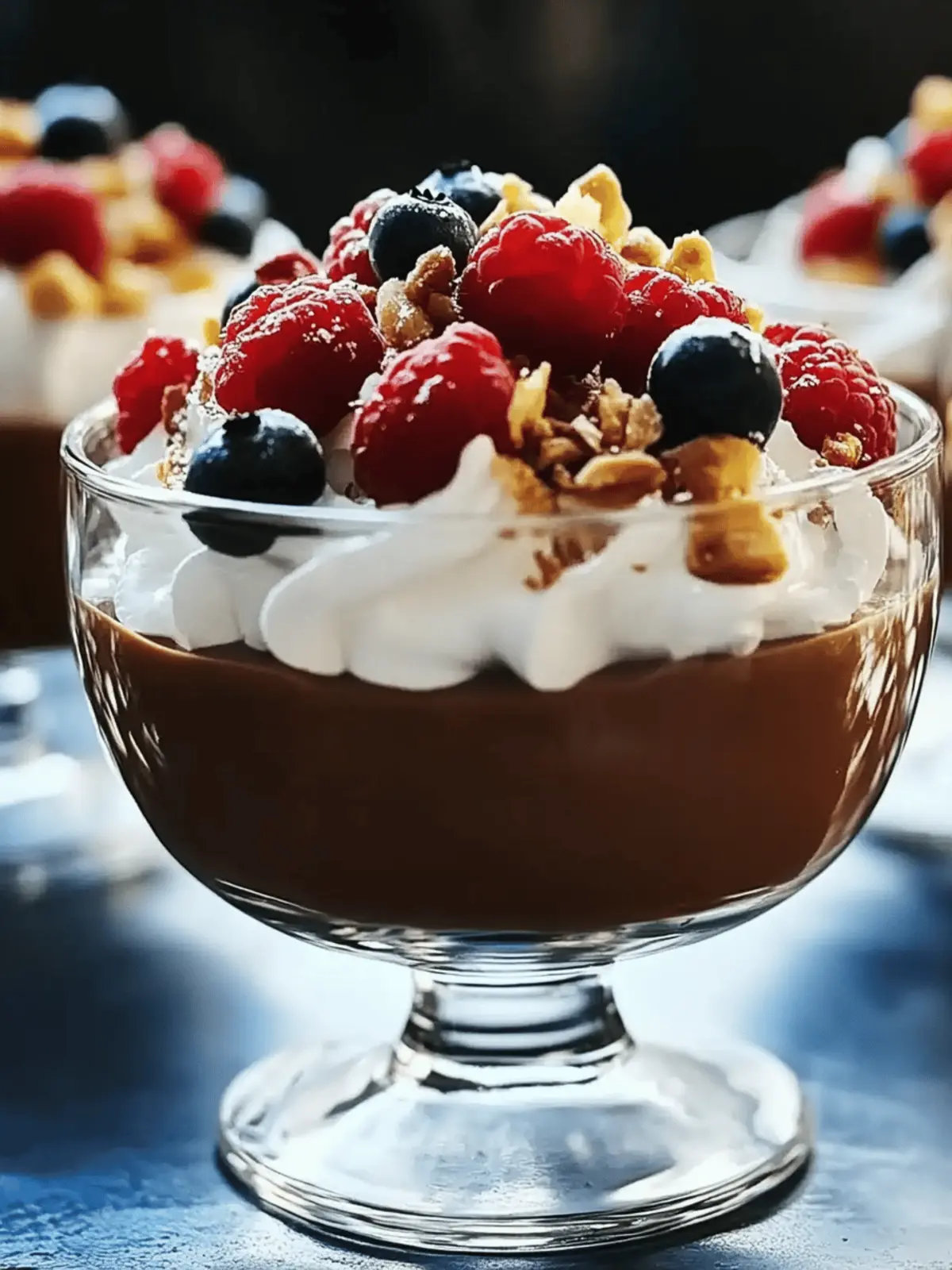 Protein Dunkle Schokoladenpuddingbecher