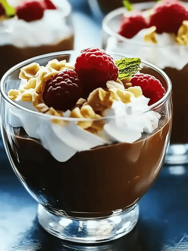 Protein Dunkle Schokoladenpuddingbecher