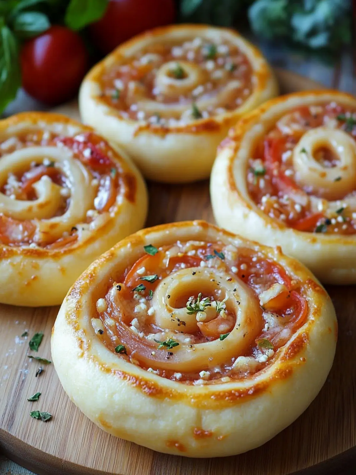 Pizzaschnecken mit Pizzateig