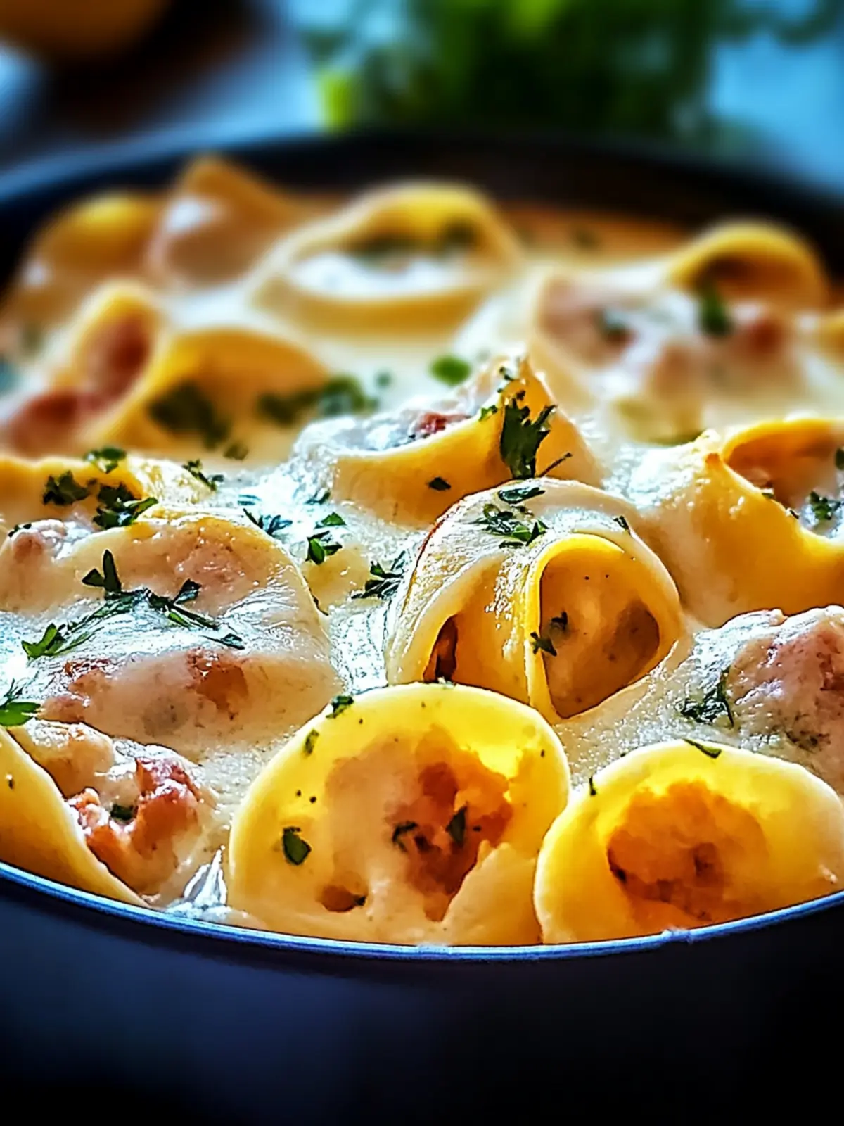 Tortellini-Auflauf mit Käsesauce