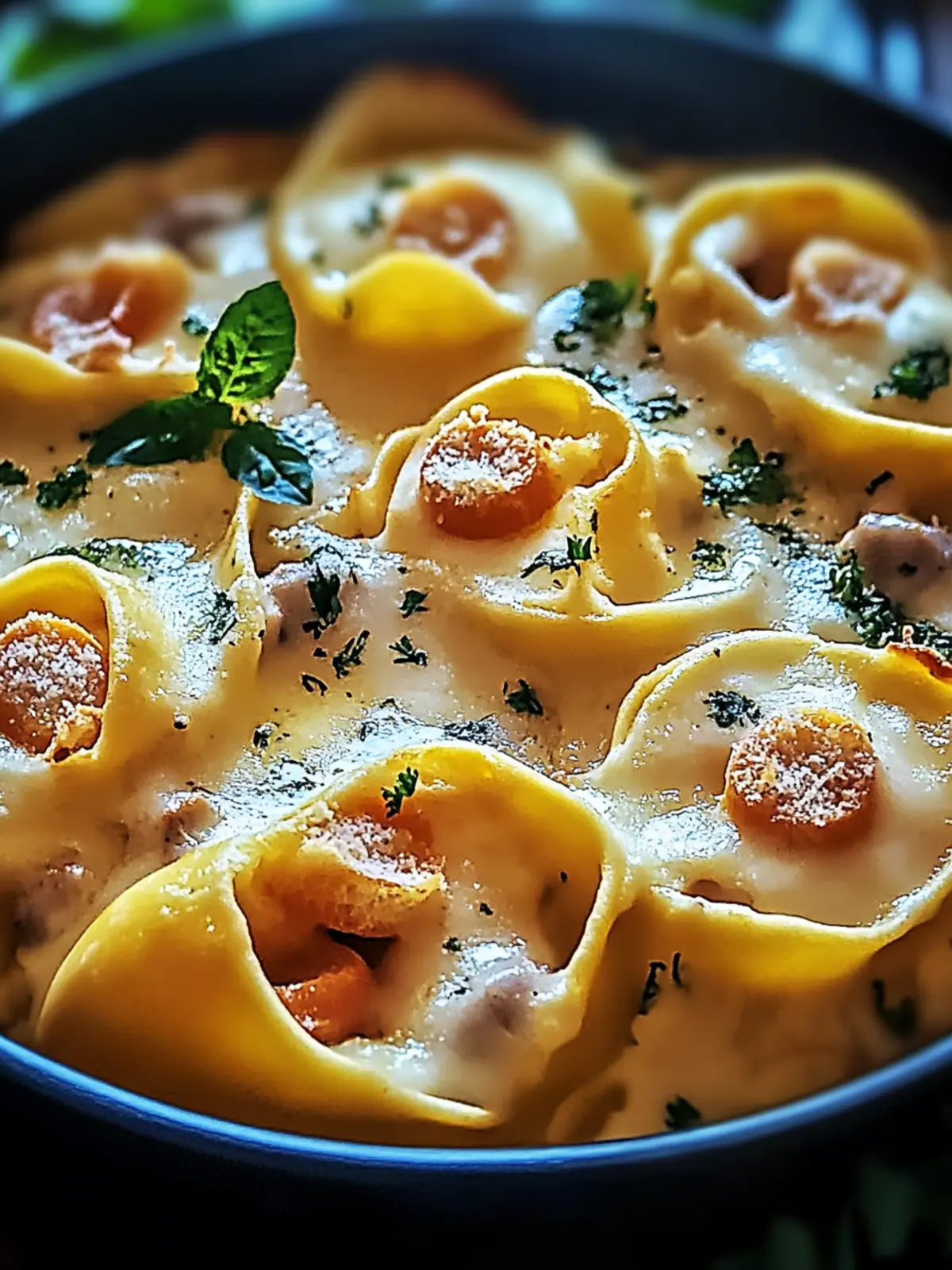 Tortellini-Auflauf mit Käsesauce