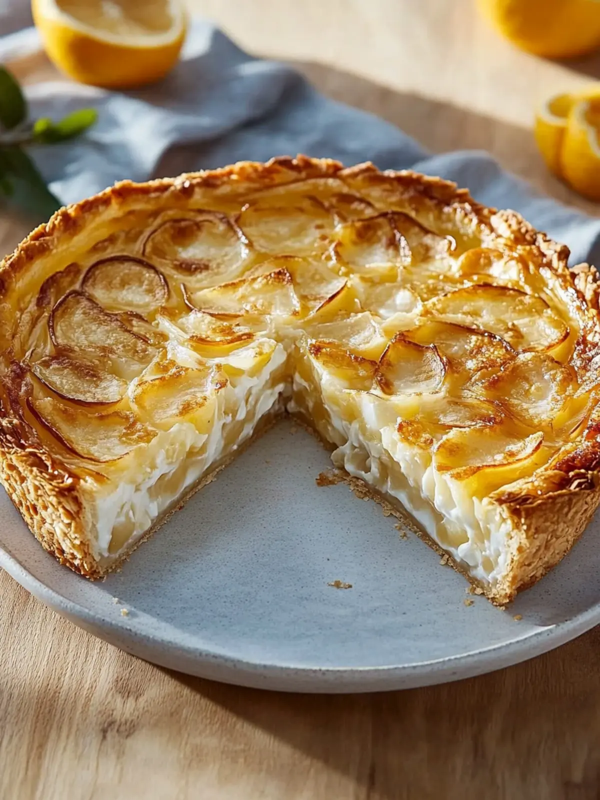 Goldene Kartoffel- und Zwiebeltorte für gemütliche Abende 4 Goldene Kartoffel- und Zwiebeltorte