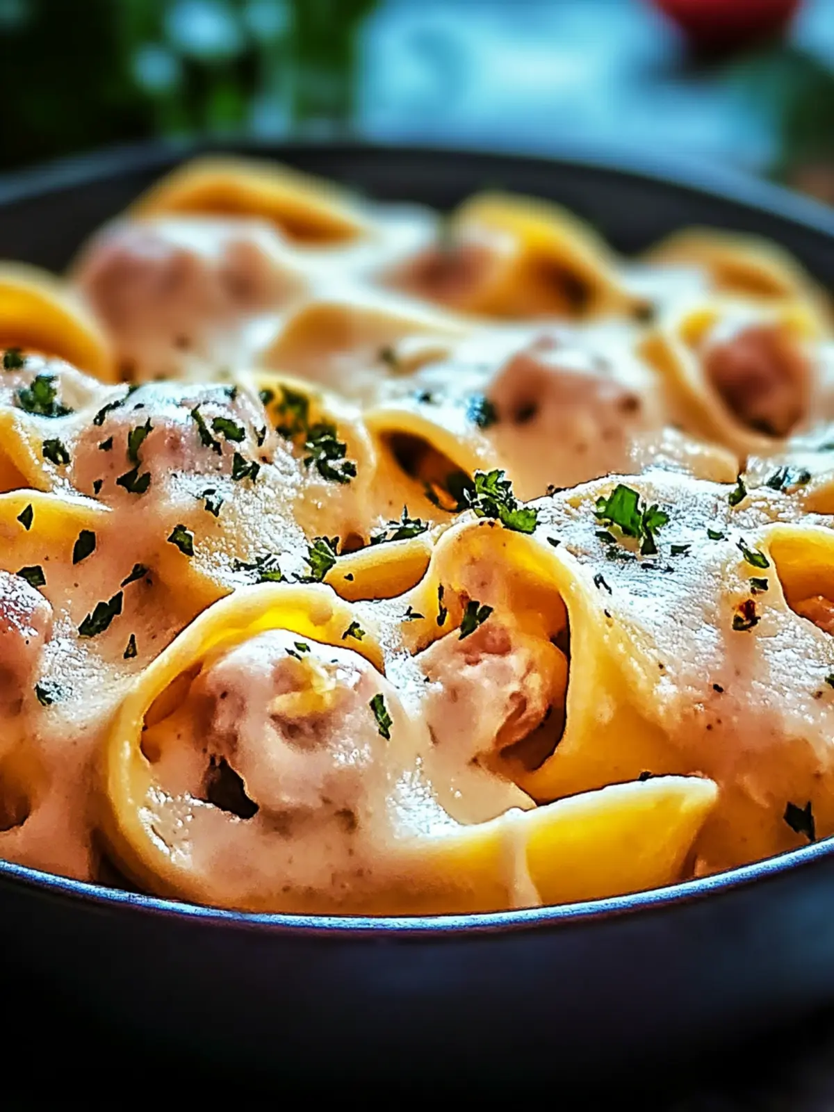 Tortellini-Auflauf mit Käsesauce
