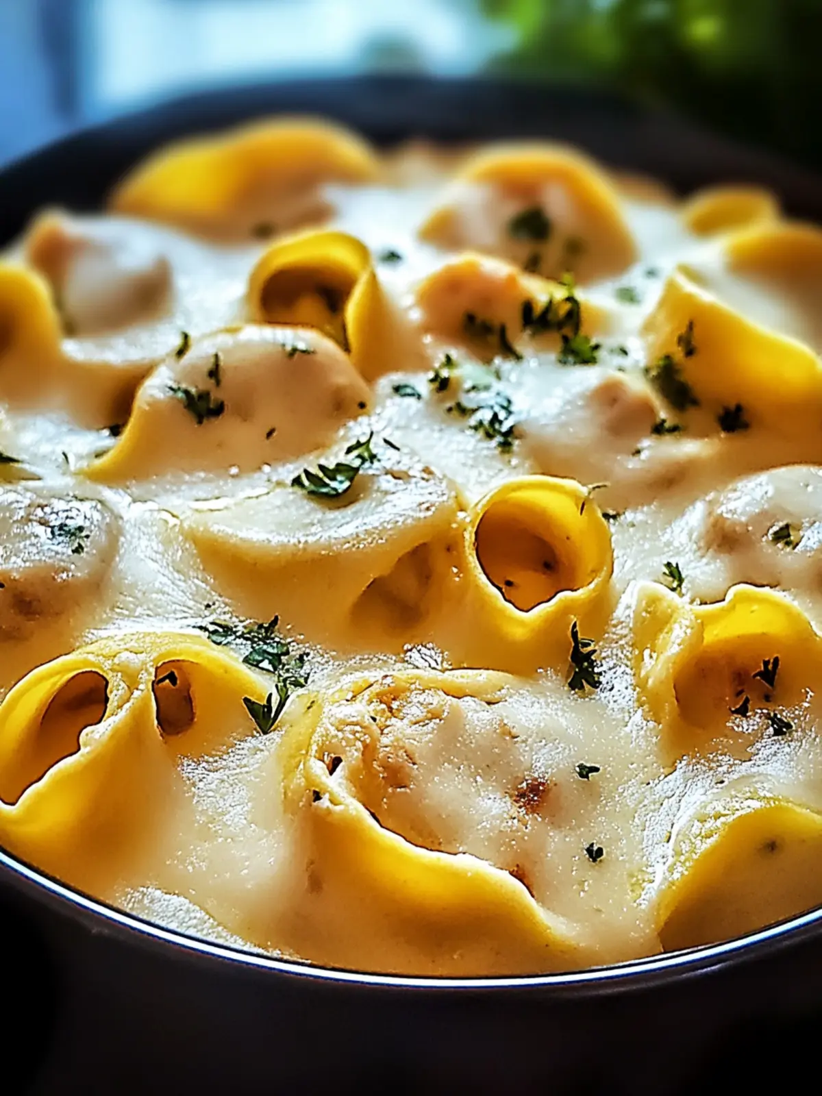 Tortellini-Auflauf mit Käsesauce