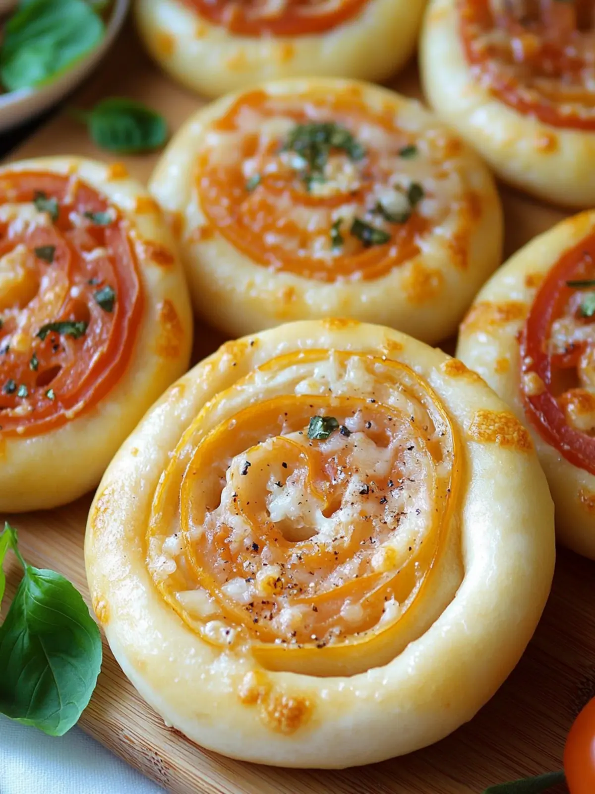 Pizzaschnecken mit Pizzateig